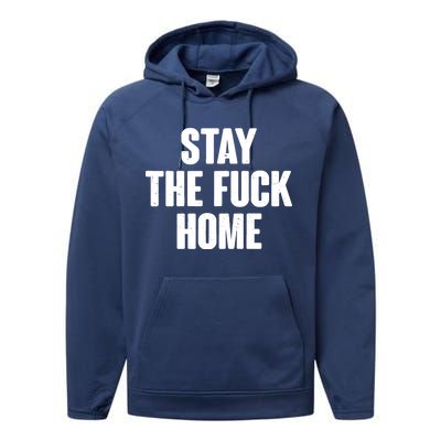 Stay The F--K Home Social Distancing Performance Fleece Hoodie