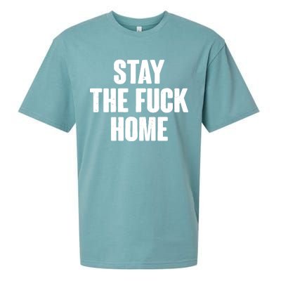 Stay The F--K Home Social Distancing Sueded Cloud Jersey T-Shirt