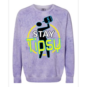 Stay Tipsy Colorblast Crewneck Sweatshirt