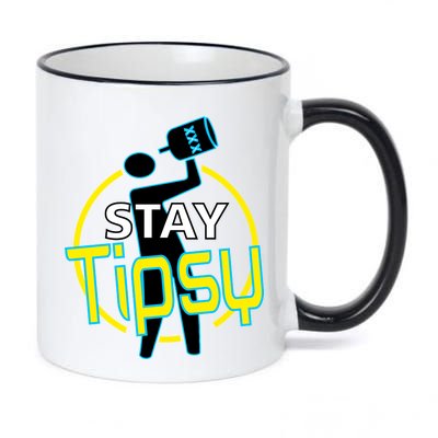 Stay Tipsy 11oz Black Color Changing Mug