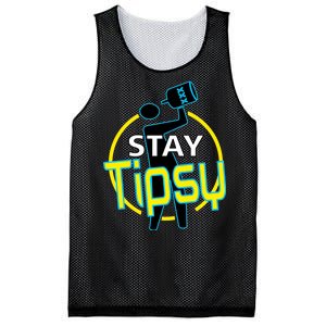 Stay Tipsy Mesh Reversible Basketball Jersey Tank