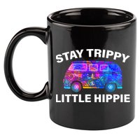 Stay Trippy Little Hippie 11oz C Handle Ceramic Mug