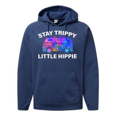 Stay Trippy Little Hippie Performance Fleece Hoodie