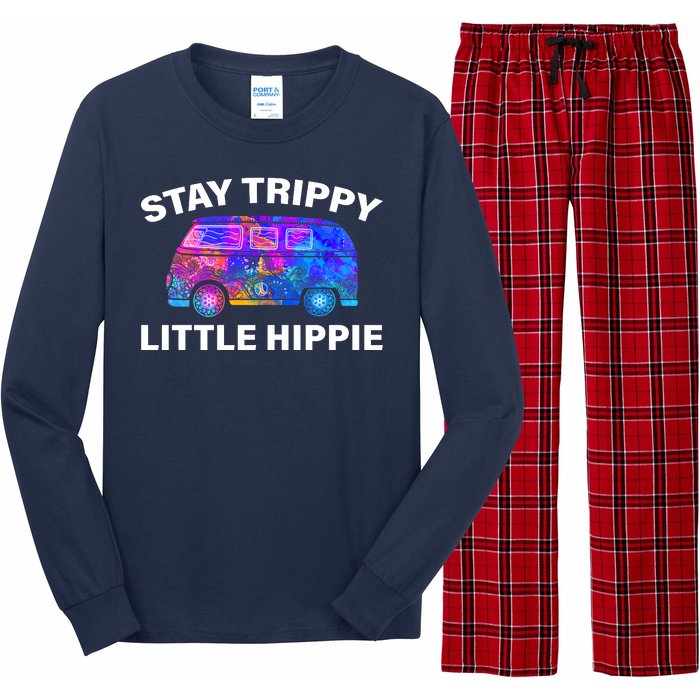 Stay Trippy Little Hippie Long Sleeve Pajama Set