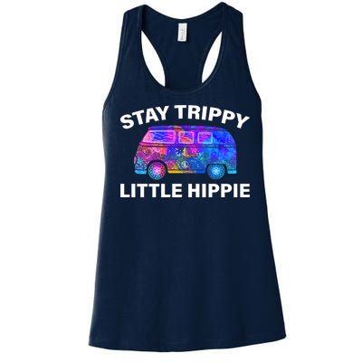 Stay Trippy Little Hippie Women's Racerback Tank