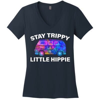 Stay Trippy Little Hippie Women's V-Neck T-Shirt
