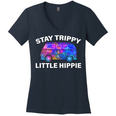 Stay Trippy Little Hippie Women's V-Neck T-Shirt