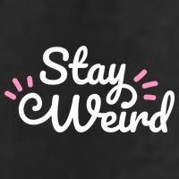 Stay Weird 7 Panel Mesh Trucker Snapback Hat