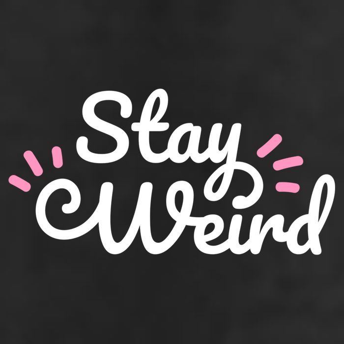 Stay Weird 7 Panel Mesh Trucker Snapback Hat