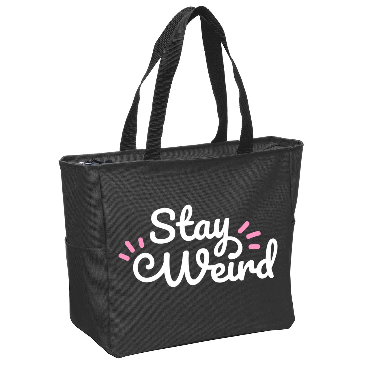 Stay Weird Zip Tote Bag