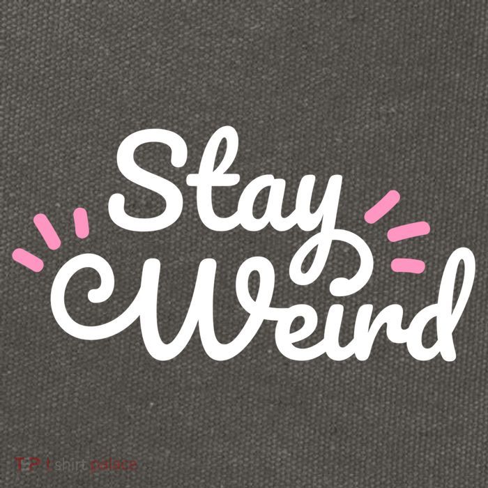 Stay Weird Cotton Canvas Backpack