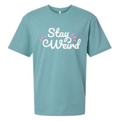 Stay Weird Sueded Cloud Jersey T-Shirt