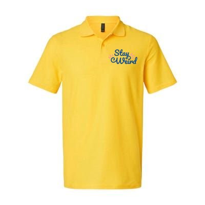 Stay Weird Softstyle Adult Sport Polo