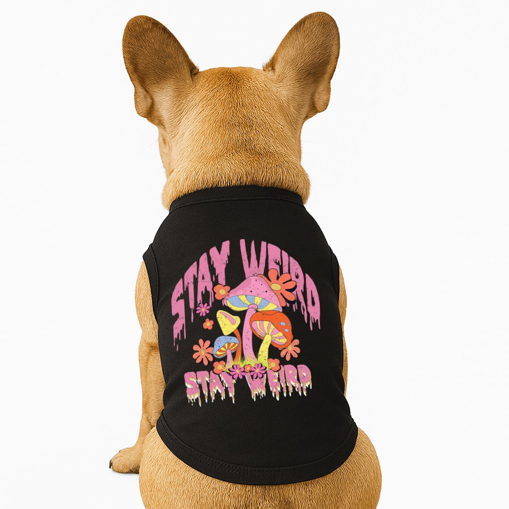 Stay Weird Mushrooms Doggie Tank
