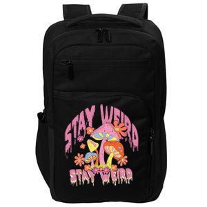 Stay Weird Mushrooms Impact Tech Backpack