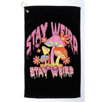 Stay Weird Mushrooms Golf Towel