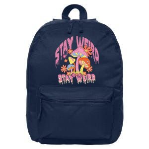 Stay Weird Mushrooms 16 in Basic Backpack