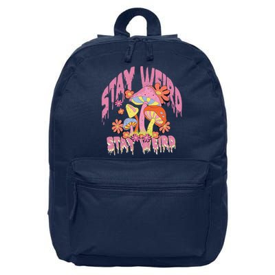 Stay Weird Mushrooms 16 in Basic Backpack