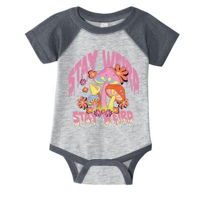 Stay Weird Mushrooms Infant Baby Jersey Bodysuit