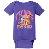 Stay Weird Mushrooms Baby Bodysuit