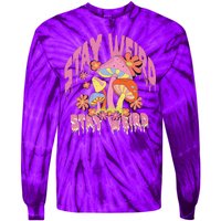 Stay Weird Mushrooms Tie-Dye Long Sleeve Shirt