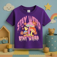 Stay Weird Mushrooms Toddler T-Shirt