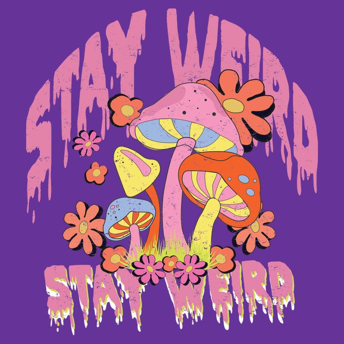 Stay Weird Mushrooms Toddler T-Shirt