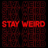 Stay Weird Text Pattern Toddler Hoodie