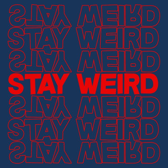 Stay Weird Text Pattern Infant Baby Jersey Bodysuit