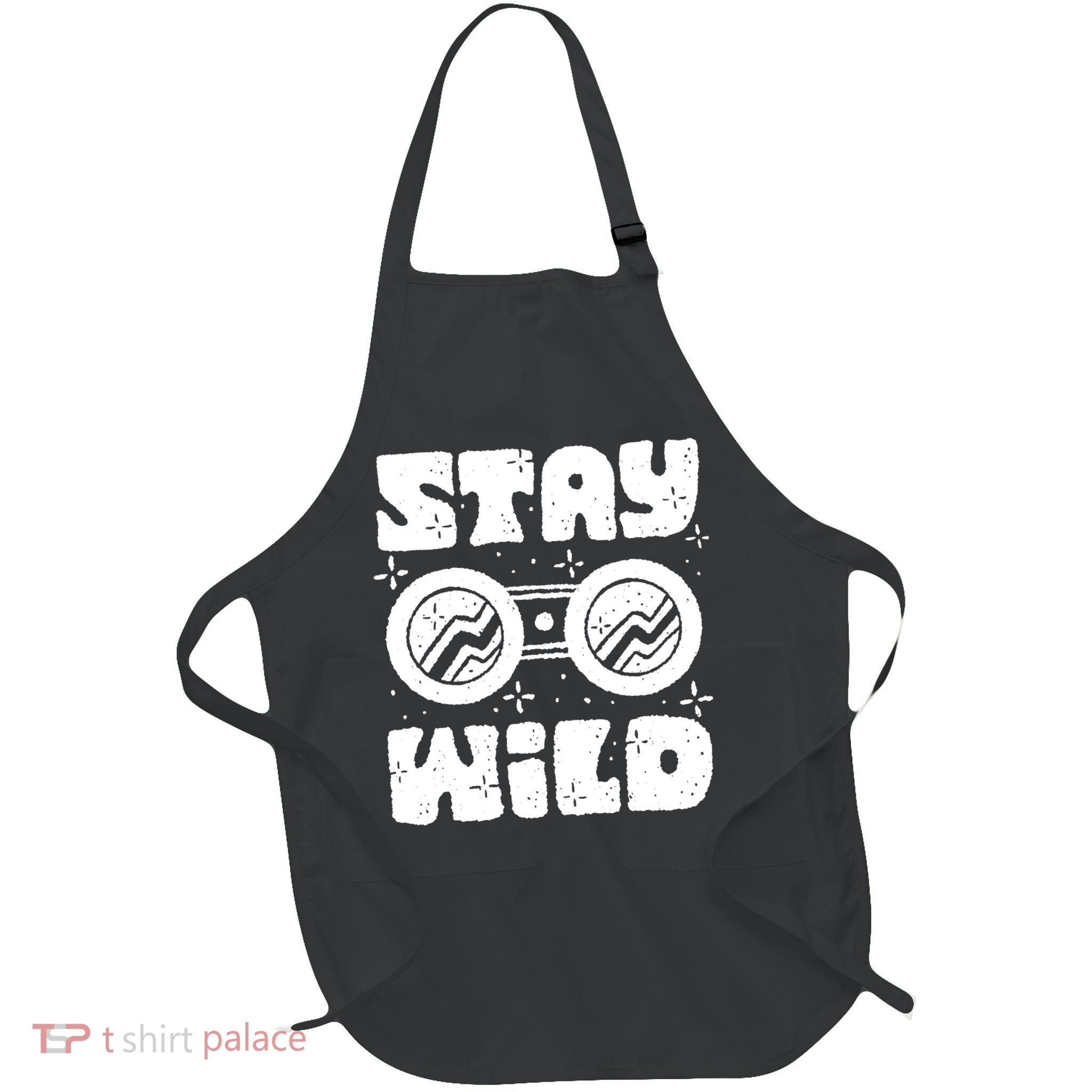 Stay Wild Full-Length Apron With Pockets