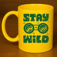Stay Wild 11oz C Handle Ceramic Mug