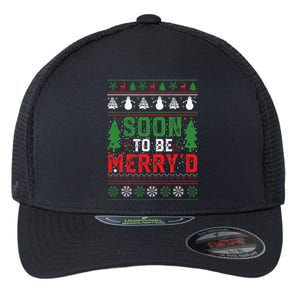 Soon To Be MerryD Engaged Christmas Couple Matching Flexfit Unipanel Trucker Cap