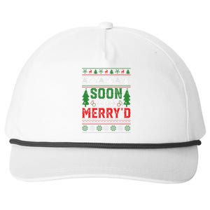 Soon To Be MerryD Engaged Christmas Couple Matching Snapback Five-Panel Rope Hat