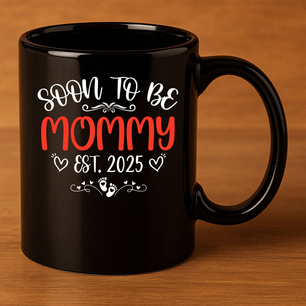 Soon To Be Gigi 2025 Mother's Day Promoted To New Grandma  11oz C Handle Ceramic Mug