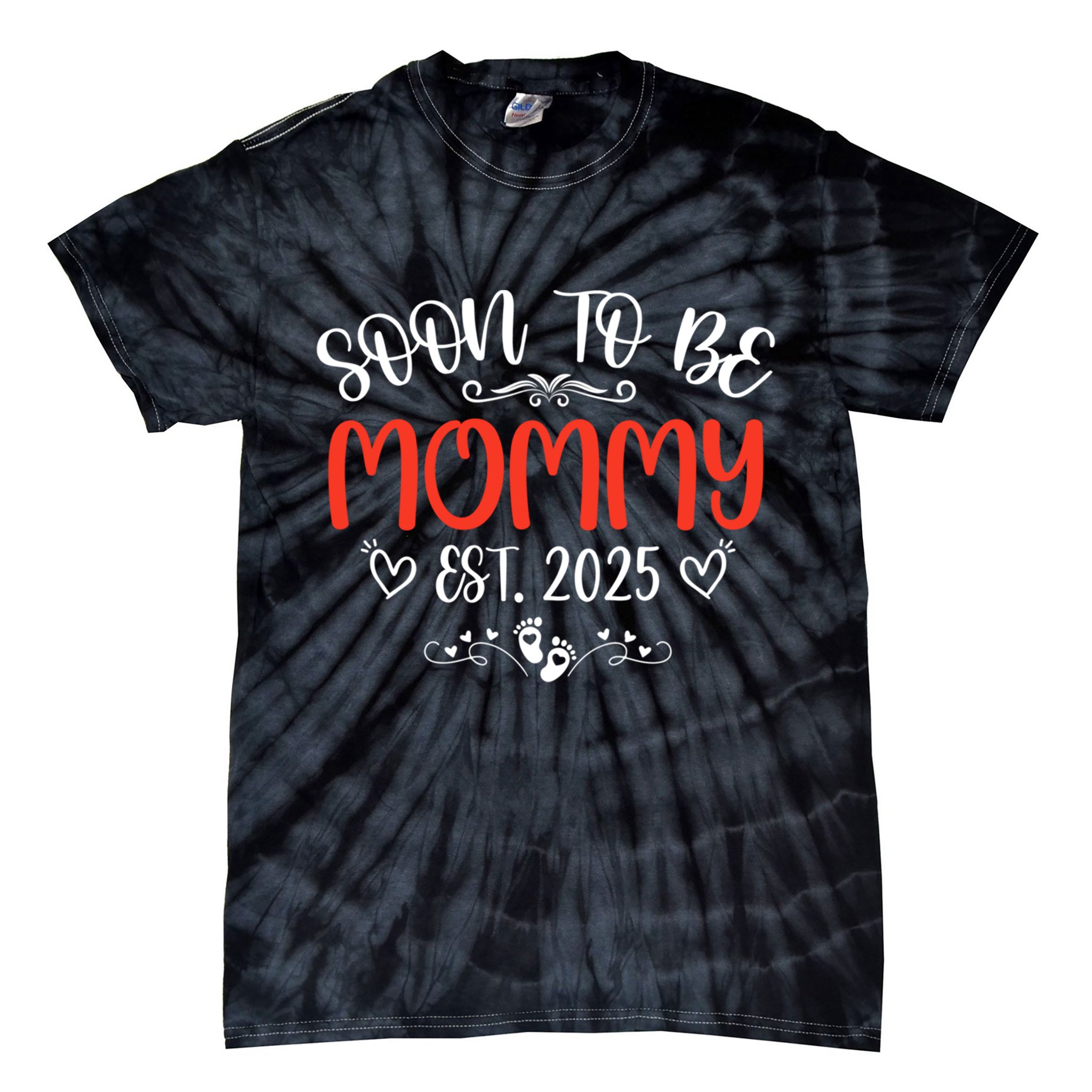 Soon To Be Gigi 2025 Mother's Day Promoted To New Grandma  Tie-Dye T-Shirt