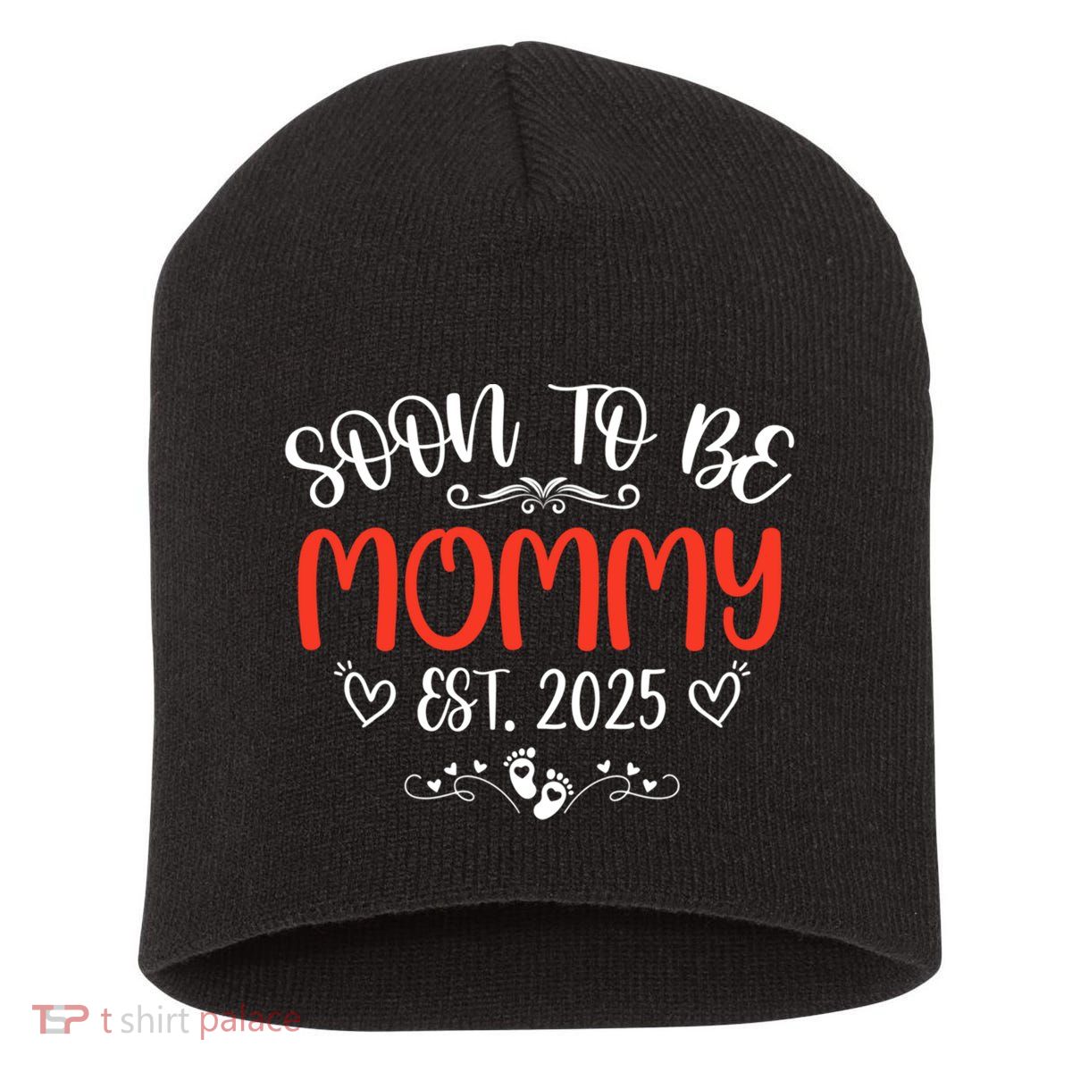 Soon To Be Gigi 2025 Mother's Day Promoted To New Grandma  Short Acrylic Beanie