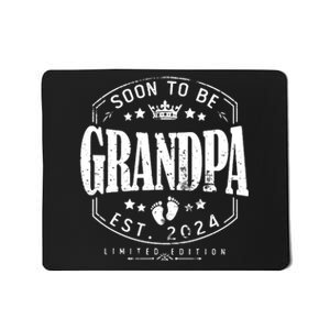 Soon To Be Grandpa 2024 Grandparents Baby Announcement Mousepad