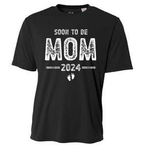 Soon To Be Mom 2024 Promoted To Mom Cooling Performance Crew T-Shirt