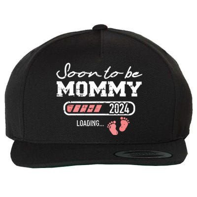 Soon To Be Mommy 2024 Loading Bar Wool Snapback Cap