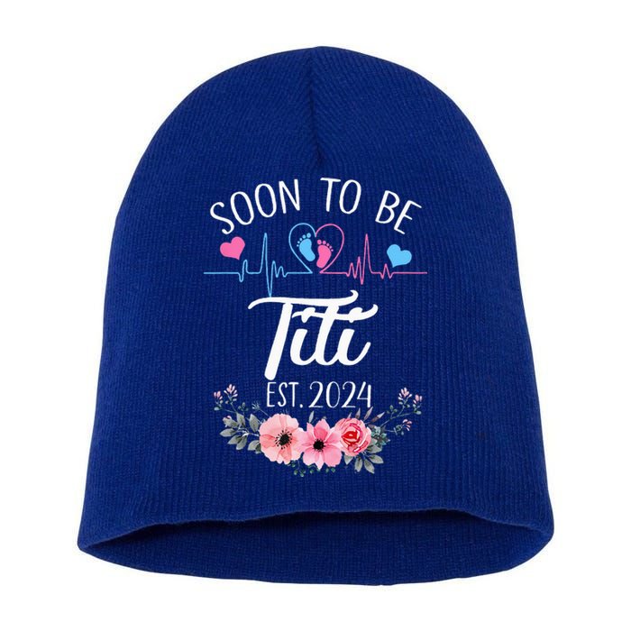 Soon To Be Titi 2024 First Time Pregnancy Announcement Short Acrylic Beanie