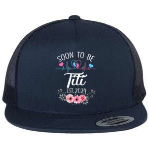 Soon To Be Titi 2024 First Time Pregnancy Announcement Flat Bill Trucker Hat