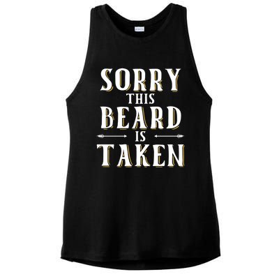 Sorry This Beard Is Taken Gift Valentines Day Gift Ladies PosiCharge Tri-Blend Wicking Tank