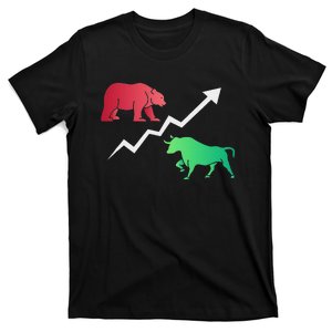 Stock Trading Bull And Bear Day Trader Stock Investor T-Shirt