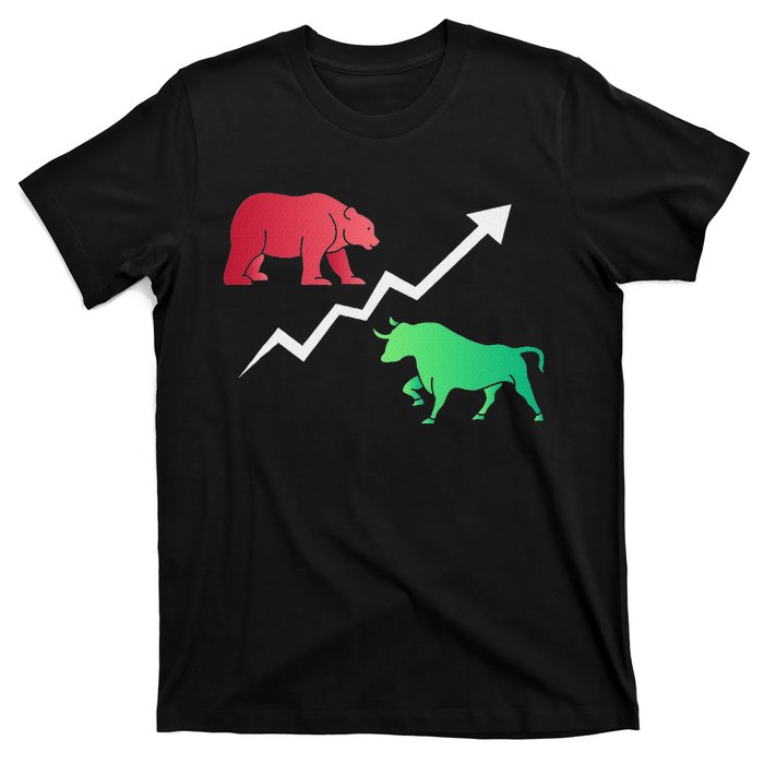 Stock Trading Bull And Bear Day Trader Stock Investor T-Shirt