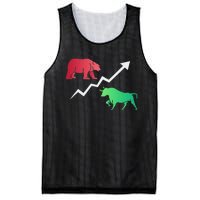 Stock Trading Bull And Bear Day Trader Stock Investor Mesh Reversible Basketball Jersey Tank