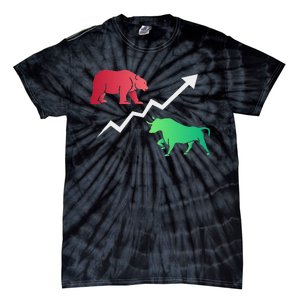 Stock Trading Bull And Bear Day Trader Stock Investor Tie-Dye T-Shirt