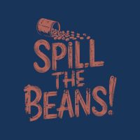 Spill the Beans Funny Coffee Lovers Conversation Starter Button