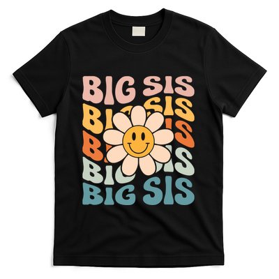 Soon To Be New Big Sister Retro Proud Big Sis Announcement T-Shirt