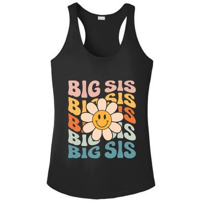 Soon To Be New Big Sister Retro Proud Big Sis Announcement Ladies PosiCharge Competitor Racerback Tank