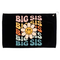 Soon To Be New Big Sister Retro Proud Big Sis Announcement Grommeted Golf Towel